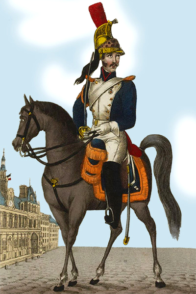 Cavalier du corps municipal de la ville de Paris - 1830