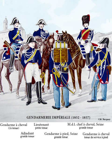 Gendarmerie impriale (1852 - 1857)