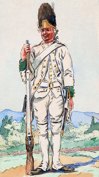 Soldat du rgiment de Vivarais - 1767