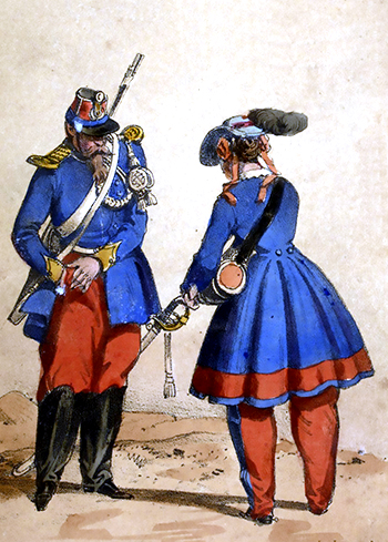 Vivandière - chasseur d'Afrique